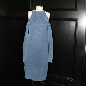 Rag & Bone Dana Cold Shoulder Midi Sweater Dress